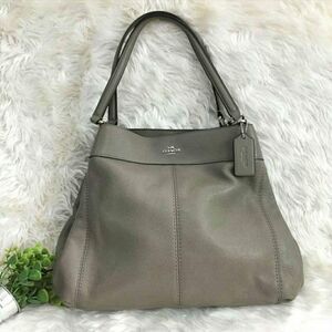 COACH Designer Lexy Gray shoulder bag purse handbag